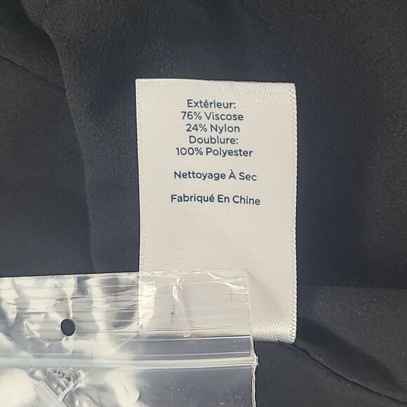 Talbots RSVP Black Velvet Floral Burnout Lined Blouse Tunic Top Size 2X - Picture 13 of 14